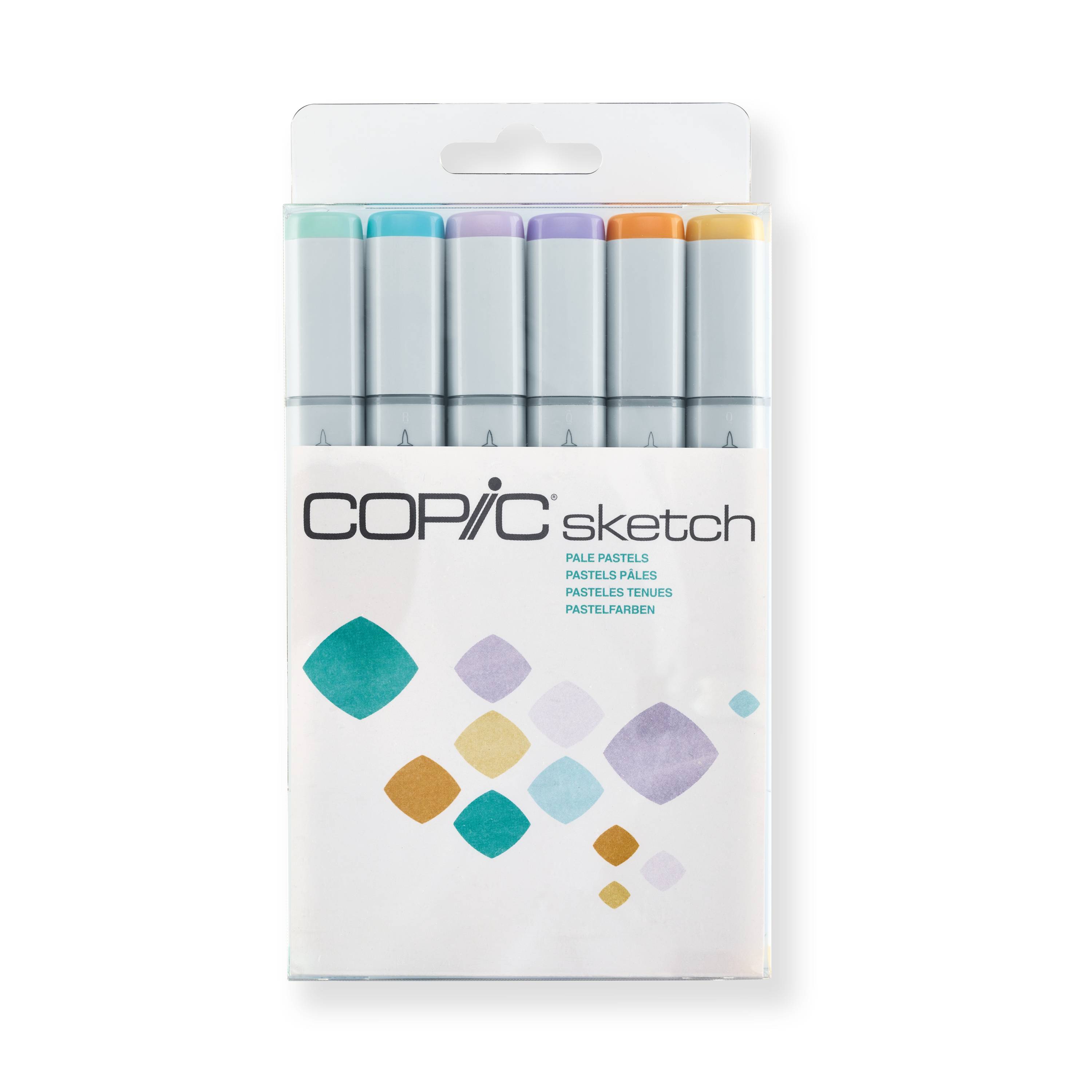 COPIC Sketch Set "Pale Pastels", 6 Stk.