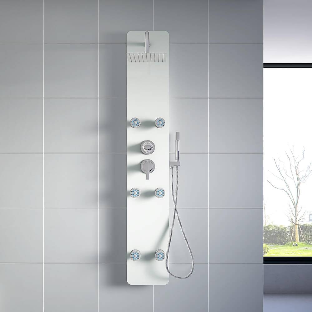 DUSCHPANEEL DIVE - Farbe: Weiß