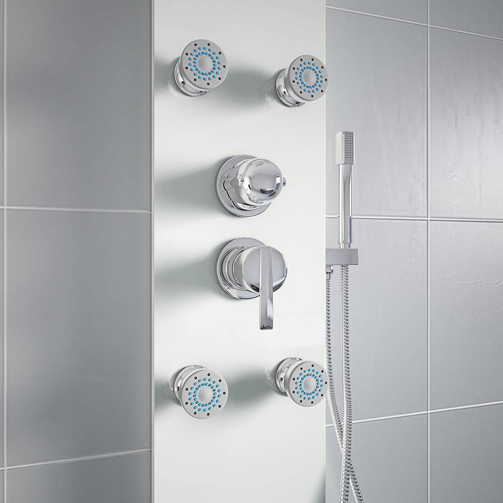 DUSCHPANEEL DIVE - Farbe: Weiß