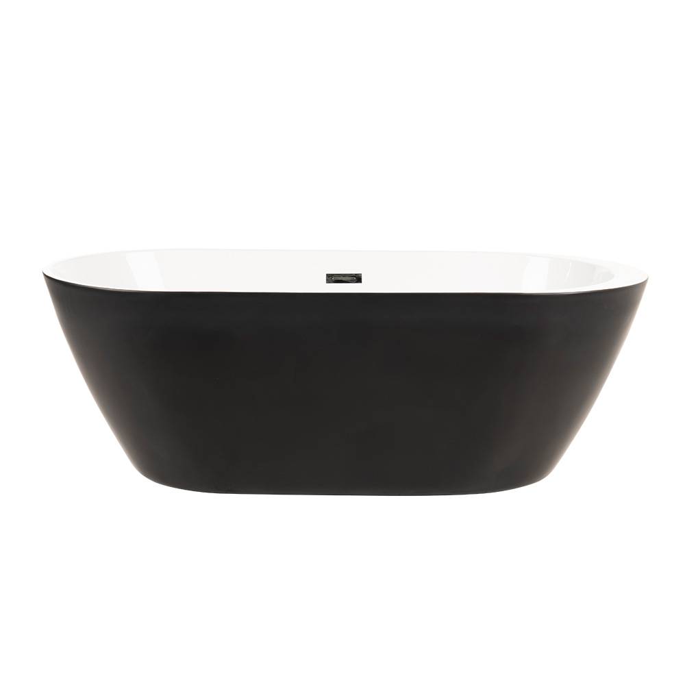 FREISTEHENDE BADEWANNE CODO - Farbe: Schwarz