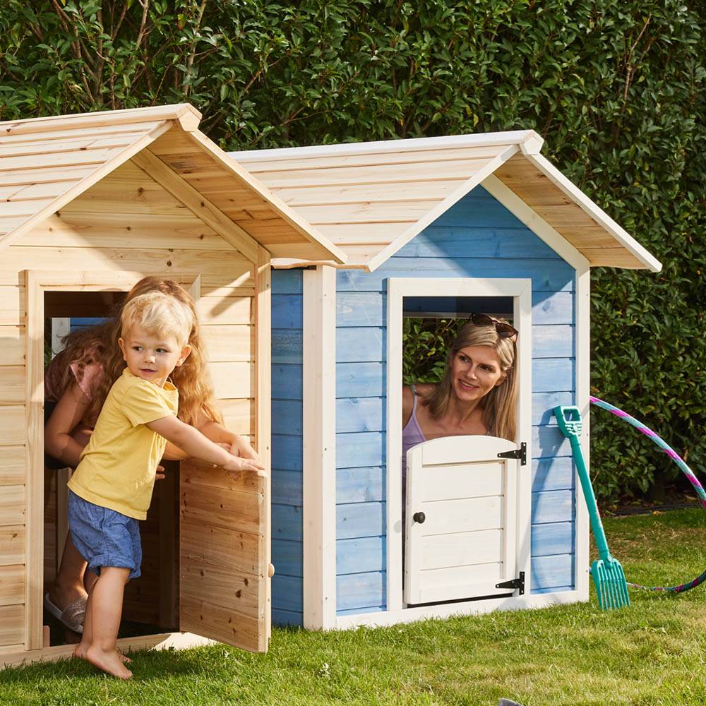 SPIELHAUS DER GROSSE PALAST - Farbe: Blau, Ausstattung: Ohne Bank