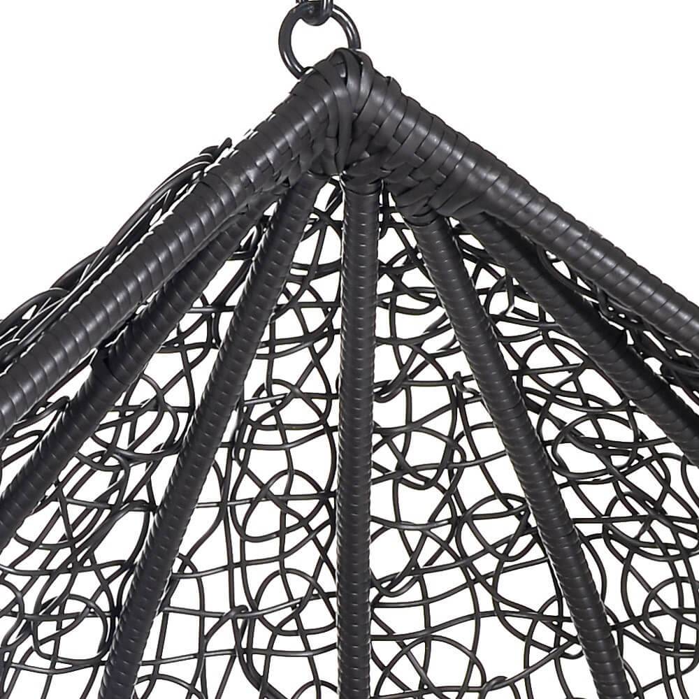 HÄNGESESSEL CIELO - Farbe: Braun, Ausstattung: Korb + Kissen