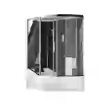 DUSCHKABINE ALLIN 2IN1 - Seitenauslage: Rechts, Farbe: Schwarz DUSCHKABINE ALLIN 2IN1 - Seitenauslage: Rechts, Farbe: Schwarz