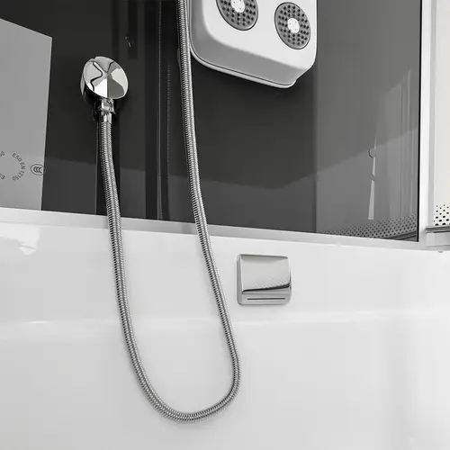 DUSCHKABINE ALLIN 2IN1 - Seitenauslage: Rechts, Farbe: Schwarz DUSCHKABINE ALLIN 2IN1 - Seitenauslage: Rechts, Farbe: Schwarz