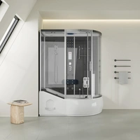 DUSCHKABINE ALLIN 2IN1 - Seitenauslage: Rechts, Farbe: Schwarz DUSCHKABINE ALLIN 2IN1 - Seitenauslage: Rechts, Farbe: Schwarz