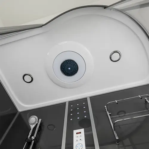 DUSCHKABINE ALLIN 2IN1 - Seitenauslage: Rechts, Farbe: Schwarz DUSCHKABINE ALLIN 2IN1 - Seitenauslage: Rechts, Farbe: Schwarz