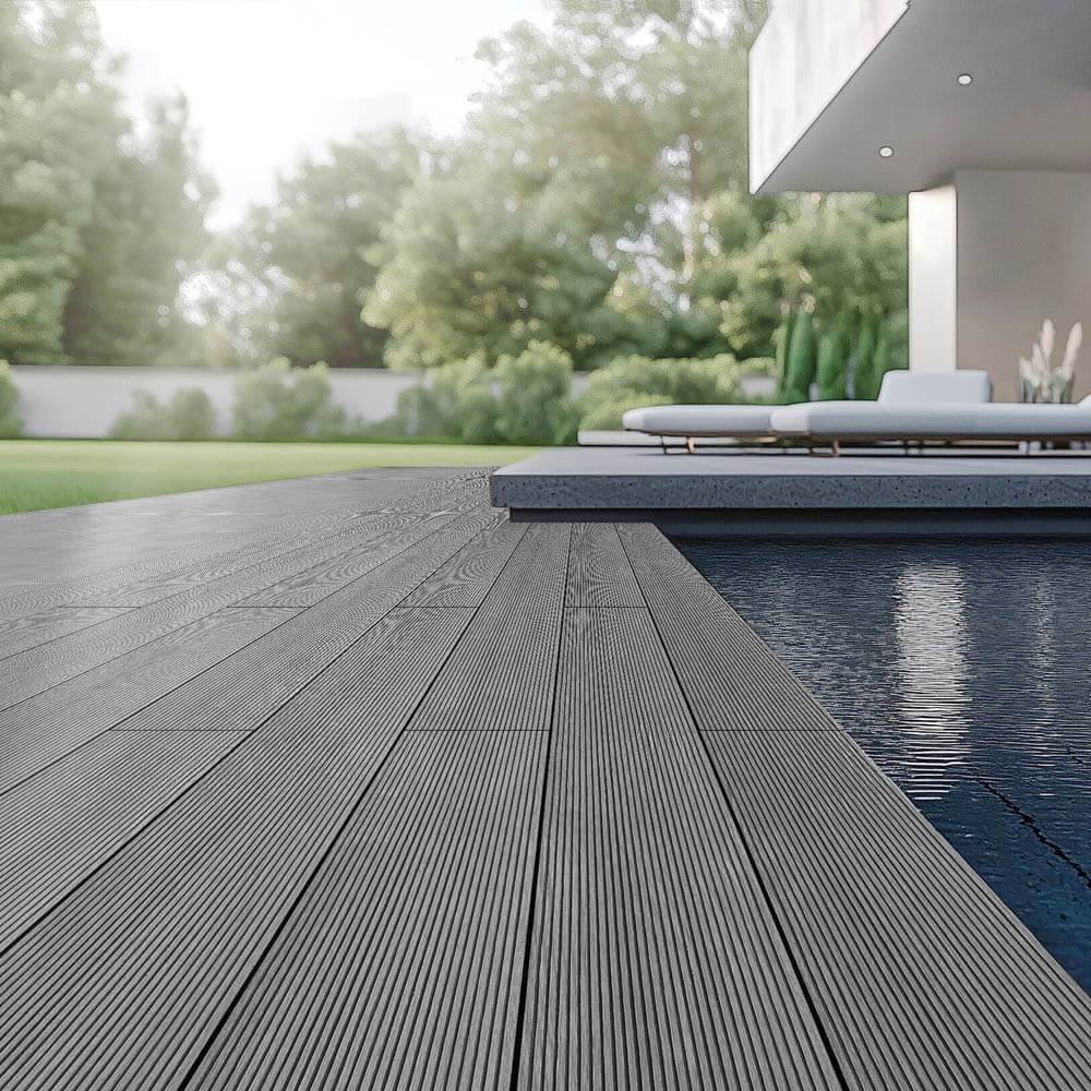 TERRASSENDIELEN SAMANA - Farbe: Hellgrau, Fläche: 40 m²