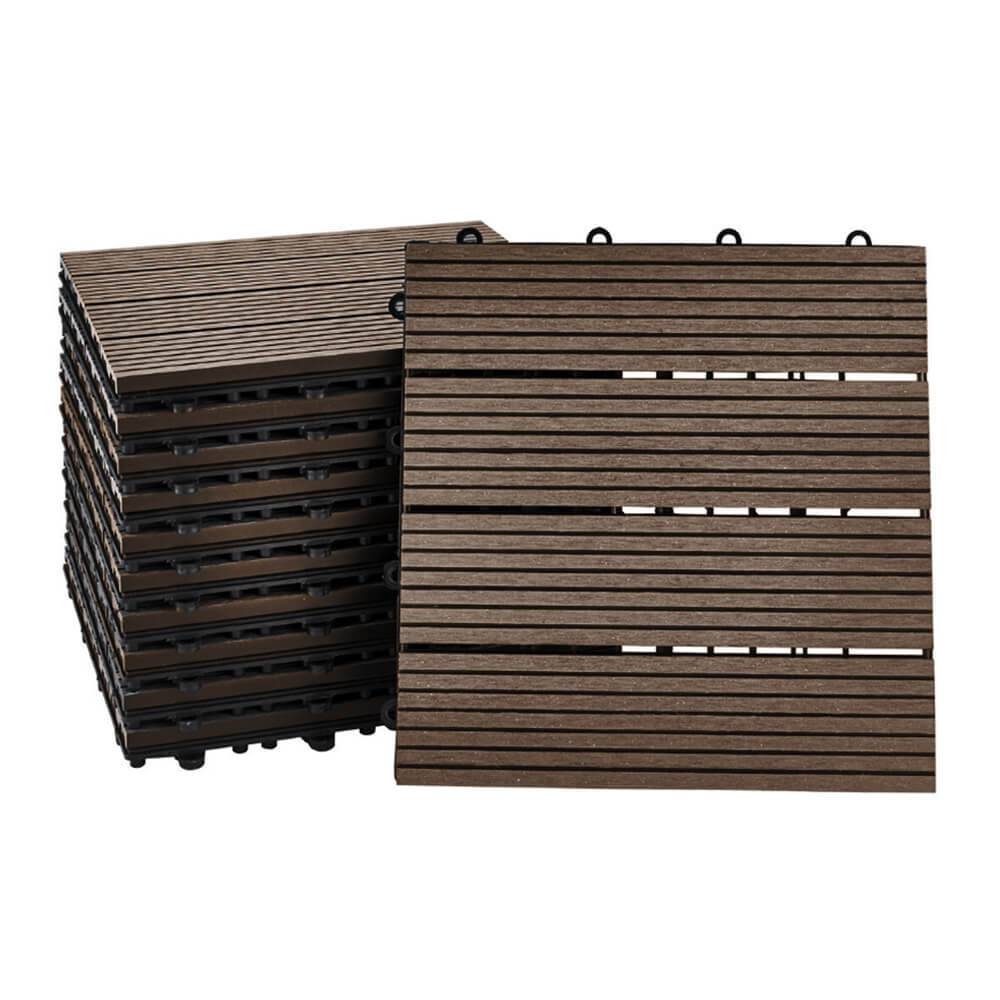 WPC HOLZFLIESEN BAVARO - Größe: 6m², Farbe: Dunkelbraun