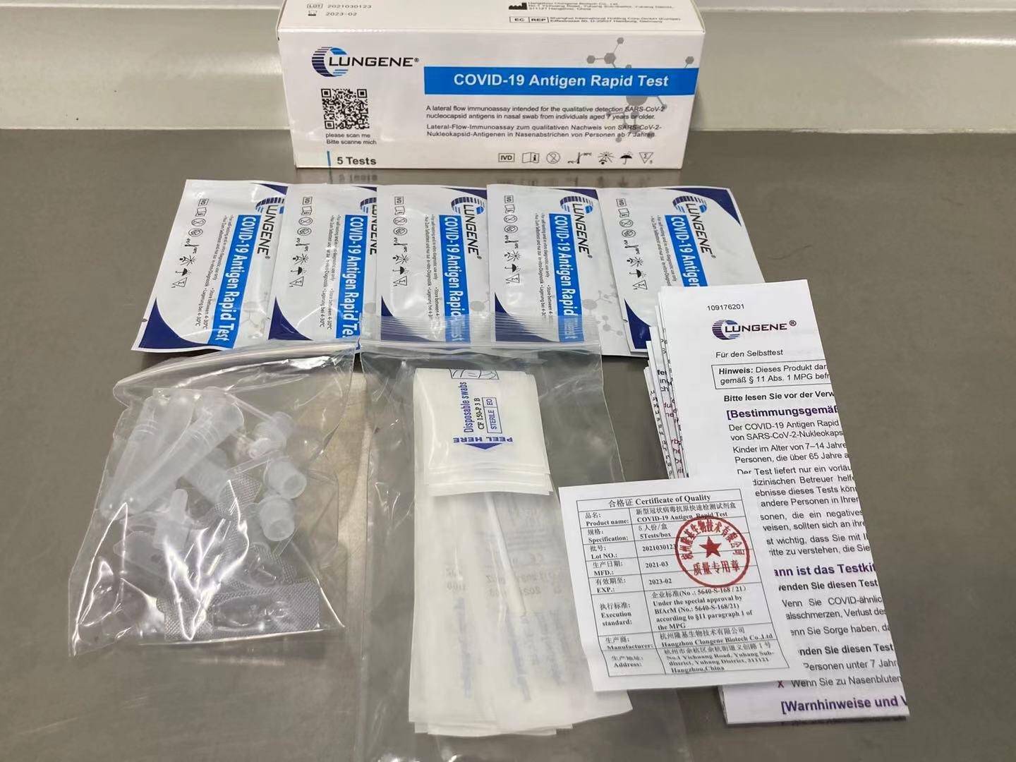 COVID-19 Antigen Schnelltest Nasal 5er Pack