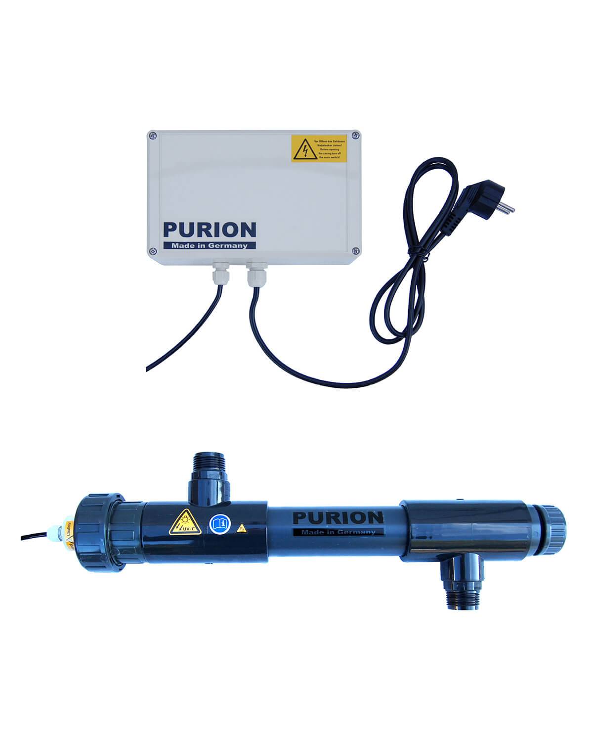 PURION 1000 PV-C Pooldesinfektion ohne Chemie UV-Licht 10m³ salzwasserbeständig