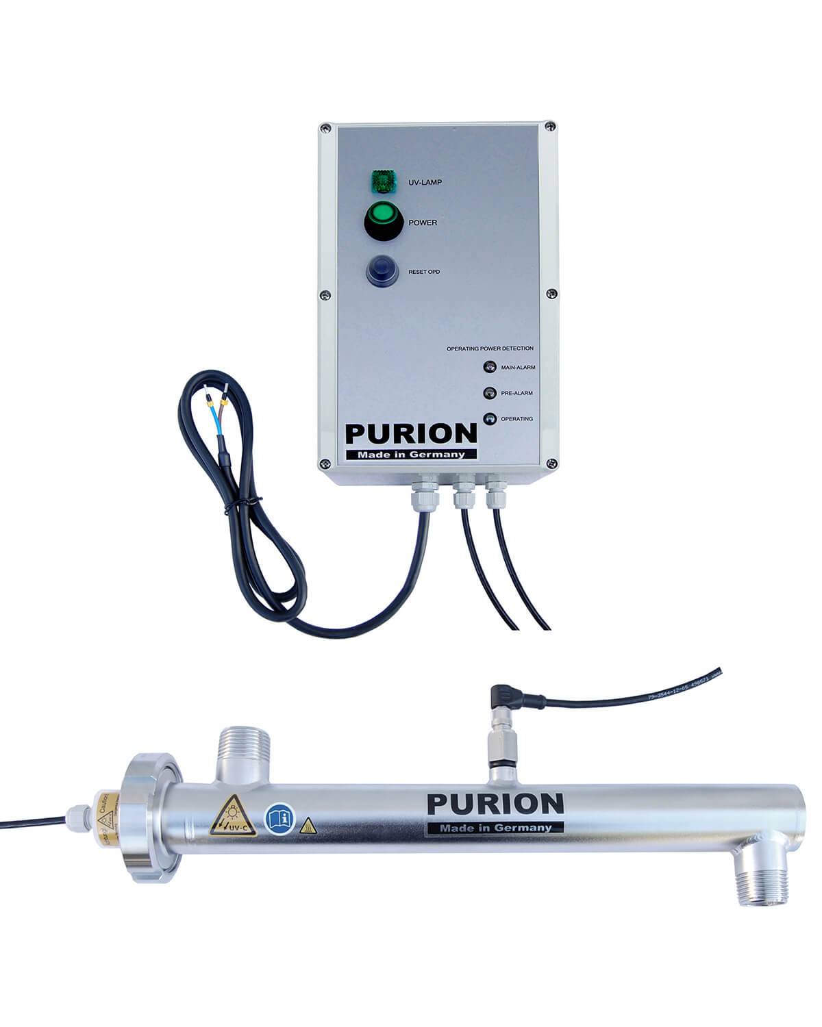 PURION 1000 24V 1000 l/h Trinkwasserdesinfektion mit Sensorüberwachung, UV Wasseraufbereitung
