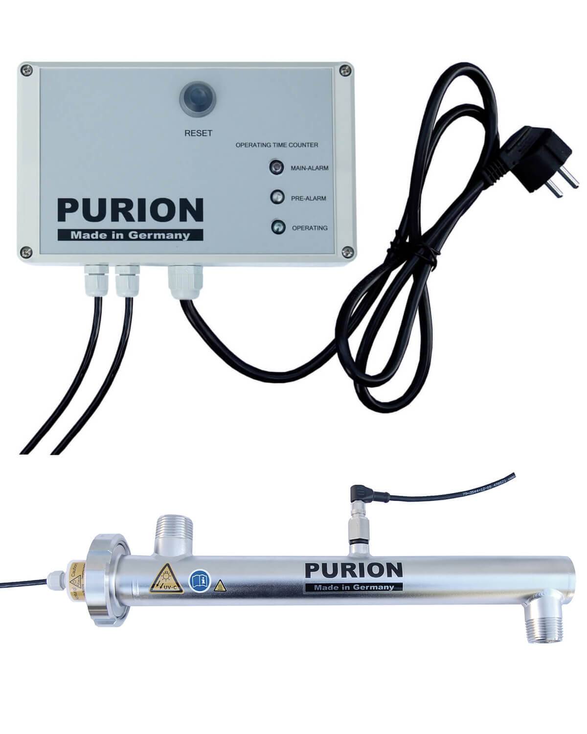 PURION 1000 110 - 240V 17W mit Sensorüberwachung, UV Trinkwasseranlage, UVC Desinfektion