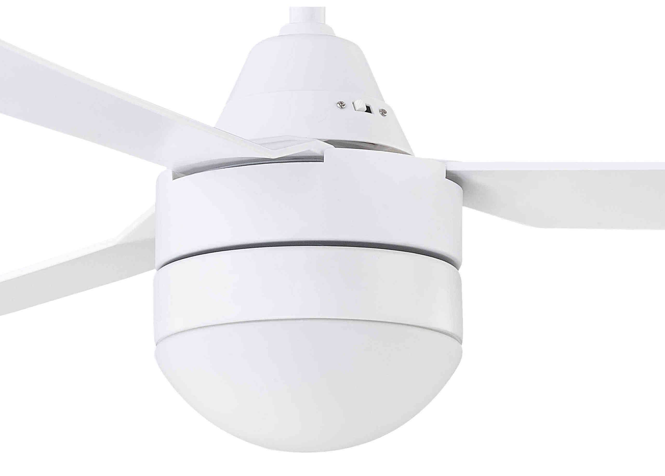 Deckenventilator Megara Weiß 122 cm mit Licht