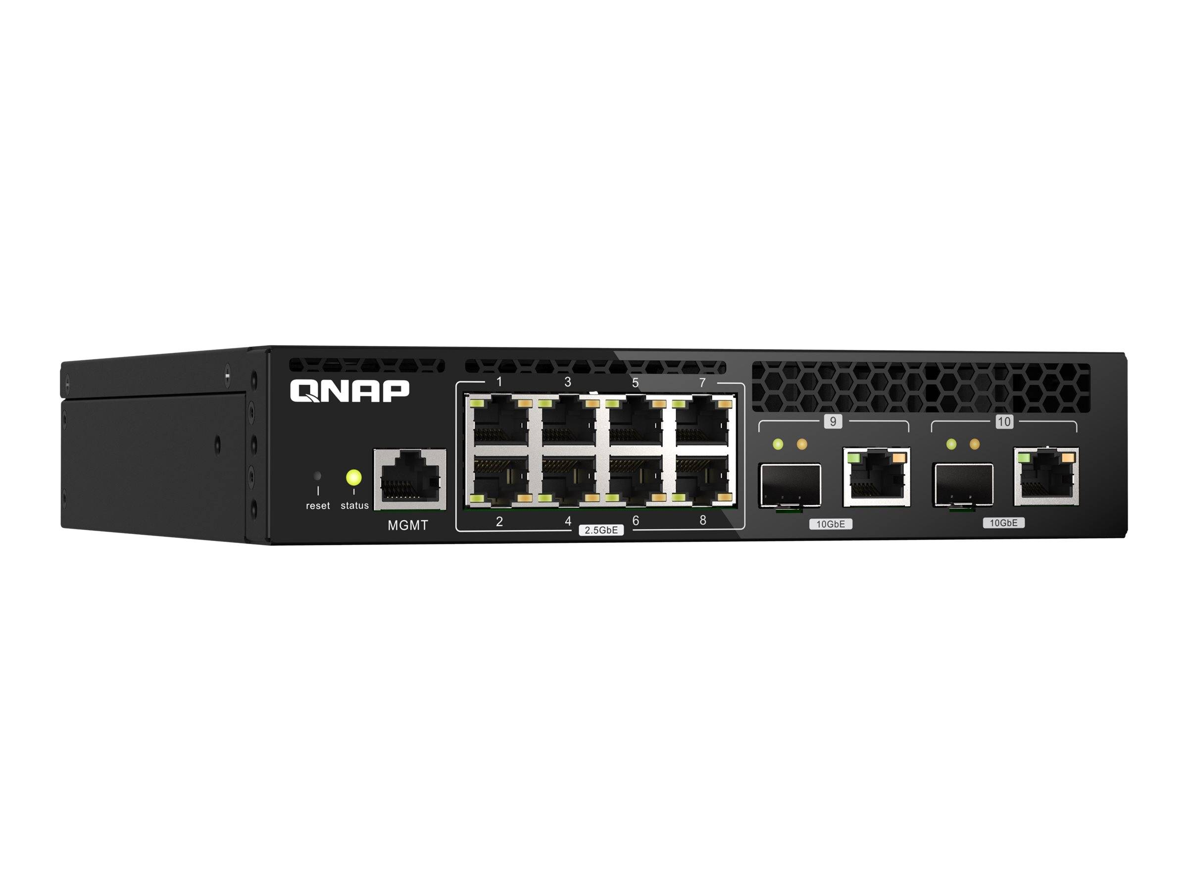 QNAP QSW-M2108R-2C - Switch - managed - 8 x 2.5GBase-T + 2 x combo 10 Gigabit SFP+/RJ-45