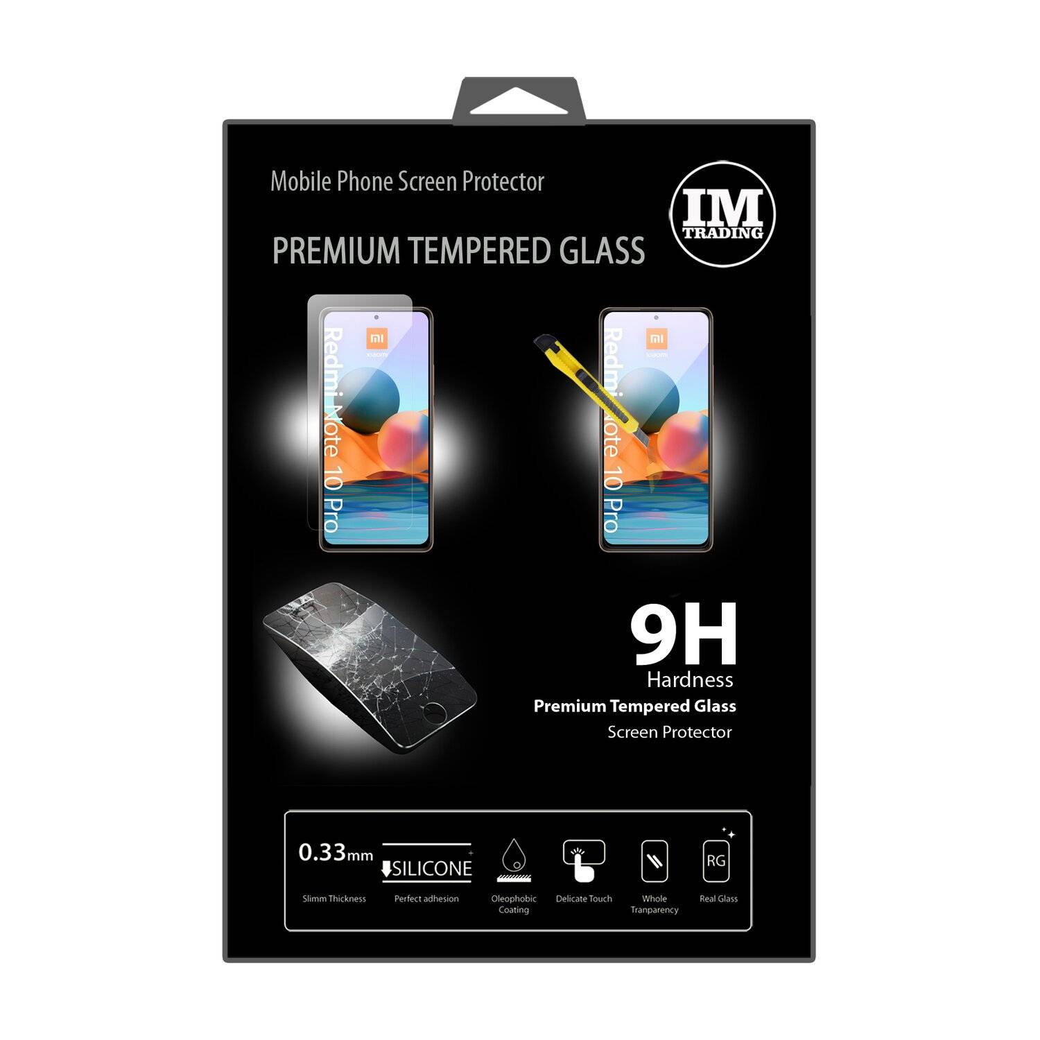 Schutzglas 9H für XIAOMI REDMI NOTE NOTE 10 PRO Displayschutzfolie Schutzfolie Passgenau Glas