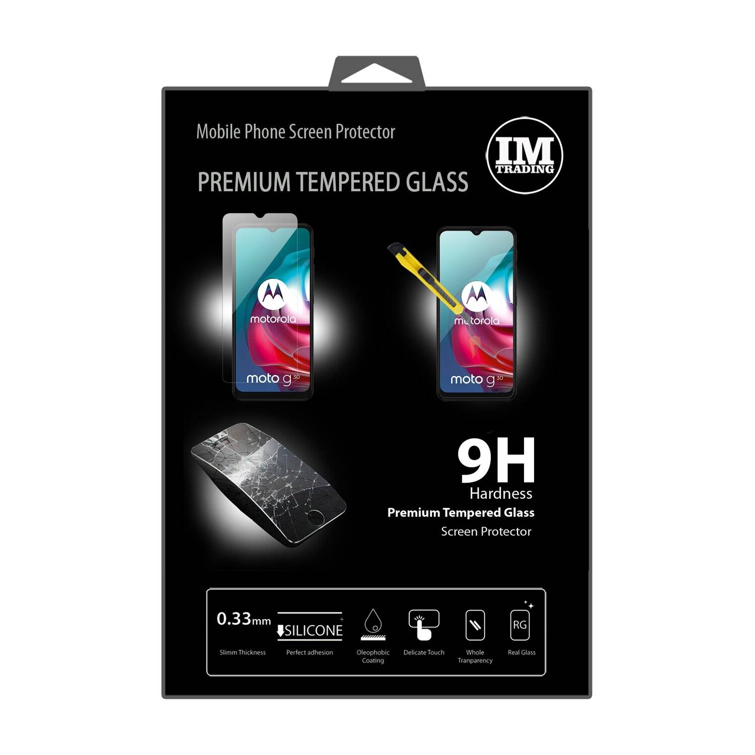 Schutzglas 9H für MOTOROLA MOTO G30 Displayschutzfolie Schutzfolie Passgenau Glas