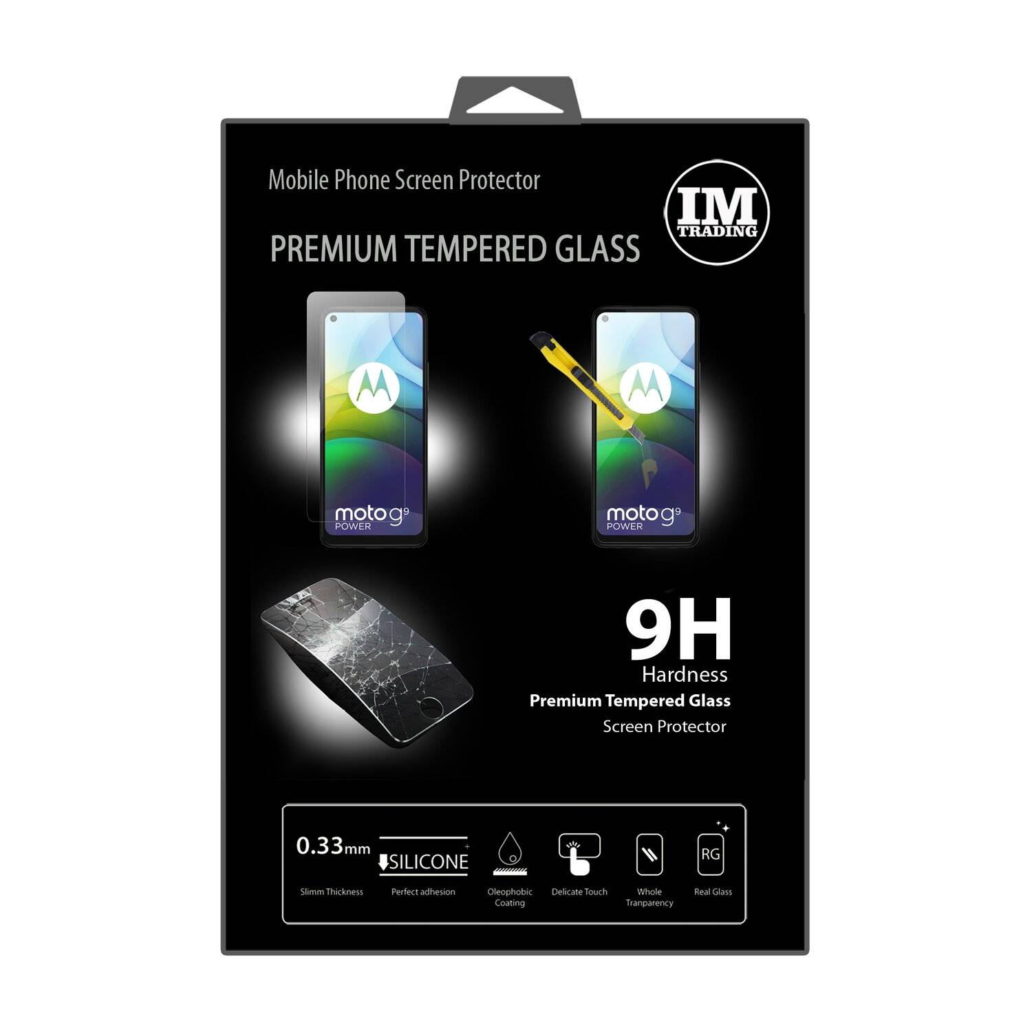 Schutzglas 9H für MOTOROLA MOTO G9 Power Displayschutzfolie Schutzfolie Passgenau Glas