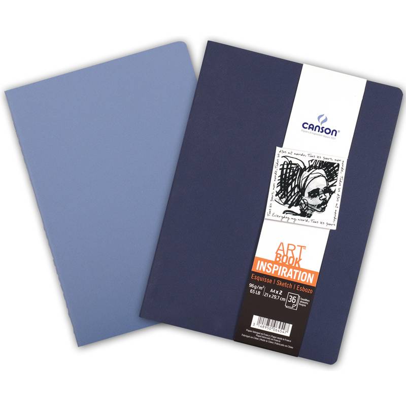 CANSON Skizzenheft Art Book Inspiration, A4, indigo / blau