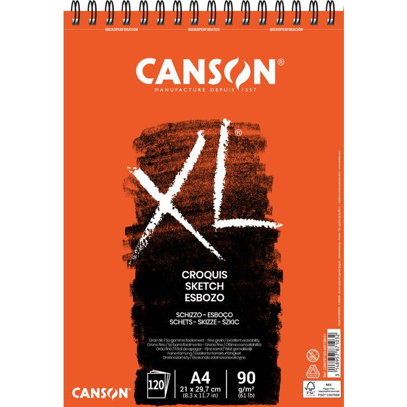 CANSON Skizzen- und Studienblock "XL SKETCH", DIN A4