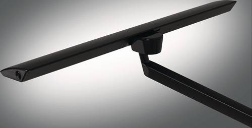 styro G. m. b. H. Ablage-Systeme Schreibtischleuchte LED Zirkon Aluminium,ABS,Eisen,PC schwarz H.820mm m.Klemme 41-5010.