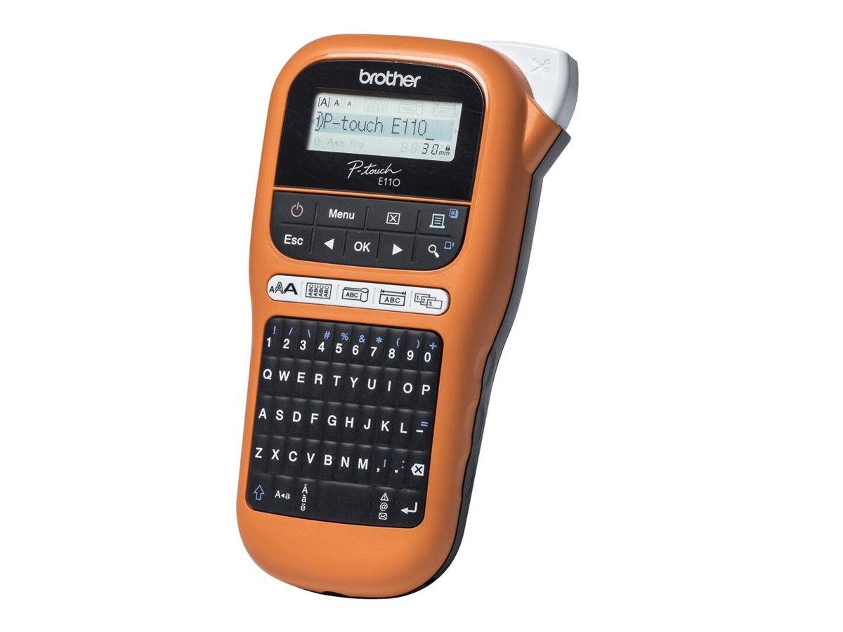 Brother P-Touch PT-E110VP - Beschriftungsgerät - s/w - Thermotransfer - Rolle