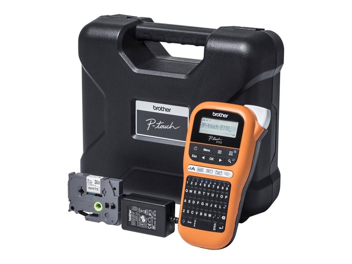 Brother P-Touch PT-E110VP - Beschriftungsgerät - s/w - Thermotransfer - Rolle