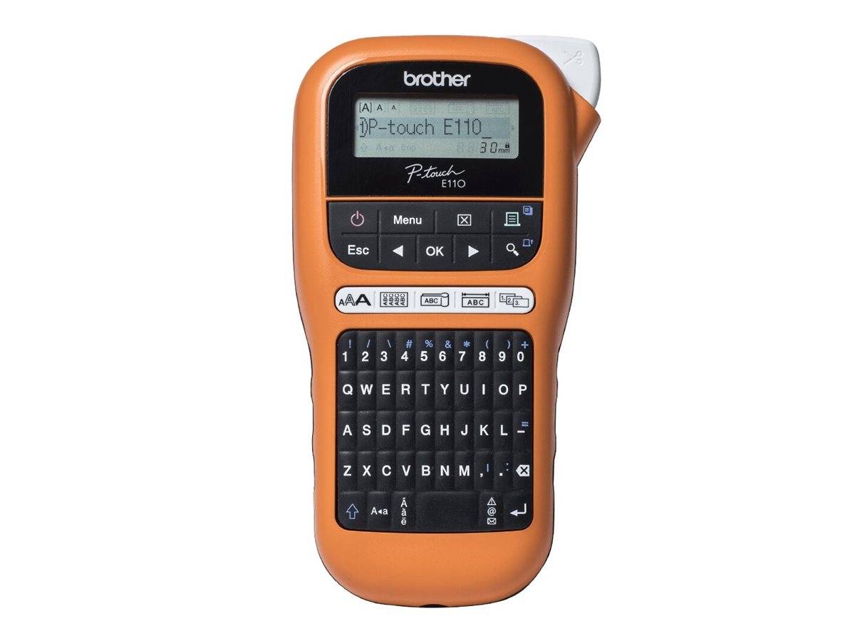 Brother P-Touch PT-E110VP - Beschriftungsgerät - s/w - Thermotransfer - Rolle