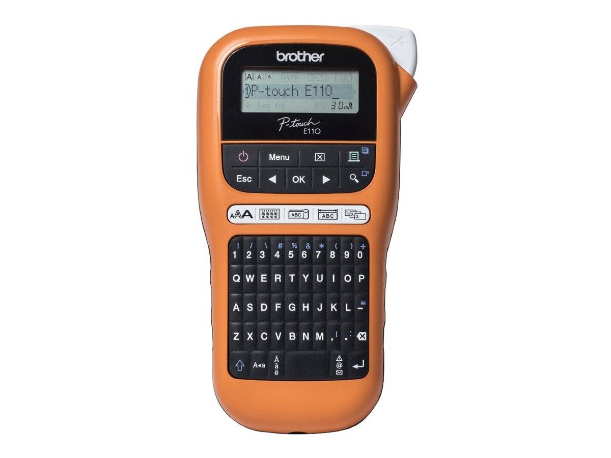 Brother P-Touch PT-E110VP - Beschriftungsgerät - s/w - Thermotransfer - Rolle