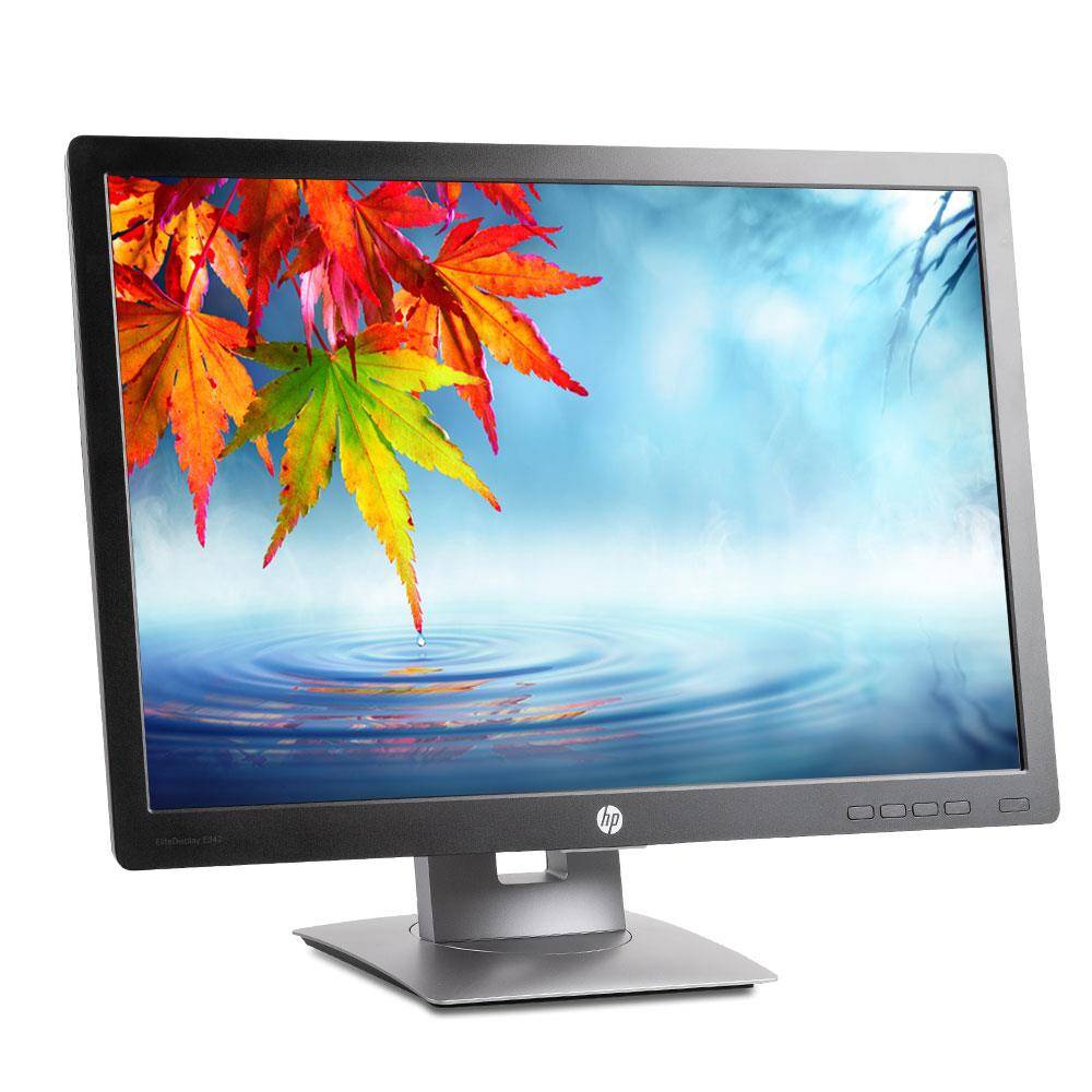 HP EliteDisplay E242 (B-Ware) 61cm (24") TFT-Monitor (LED, WUXGA 1920x1200, HDMI, DisplayPort) Schwarz/Silber