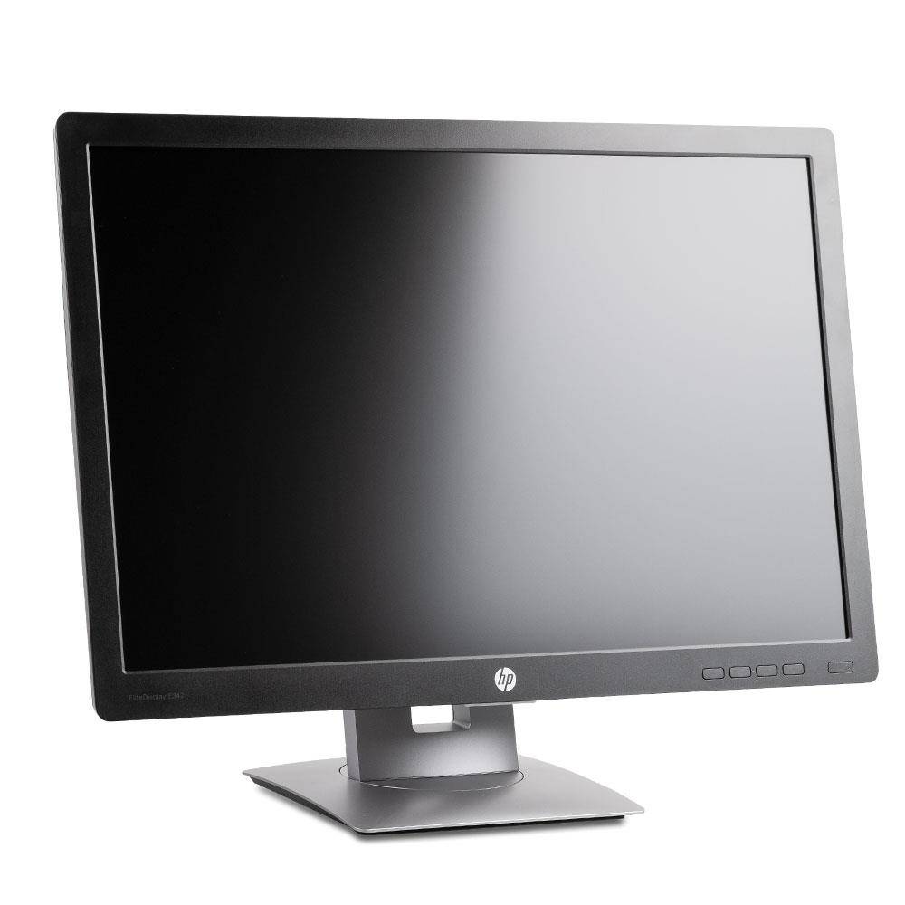 HP EliteDisplay E242 (B-Ware) 61cm (24") TFT-Monitor (LED, WUXGA 1920x1200, HDMI, DisplayPort) Schwarz/Silber