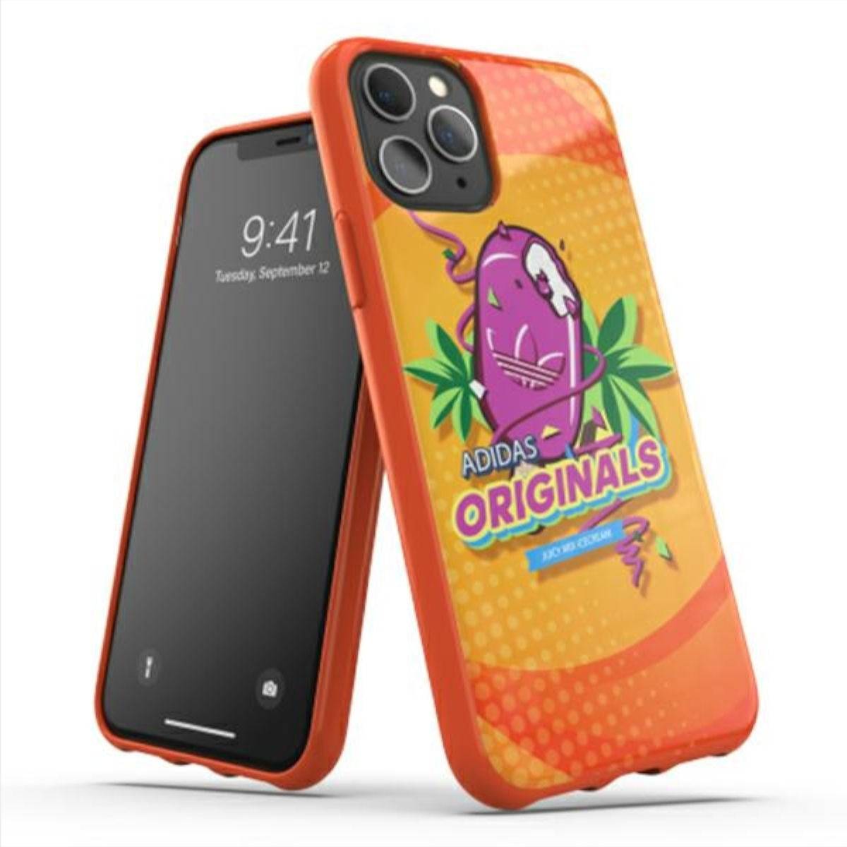 Adidas Apple iPhone 11 Pro BODEGA Silikon Hard Case Cover Schutzhülle Orange
