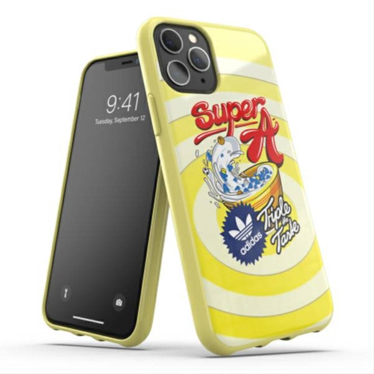 Adidas Apple iPhone 11 Pro BODEGA Silikon Hard Case Cover Schutzhülle Gelb
