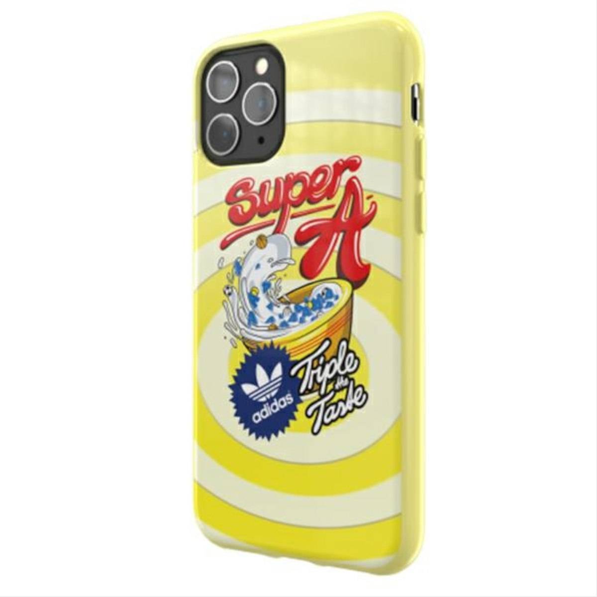 Adidas Apple iPhone 11 Pro BODEGA Silikon Hard Case Cover Schutzhülle Gelb