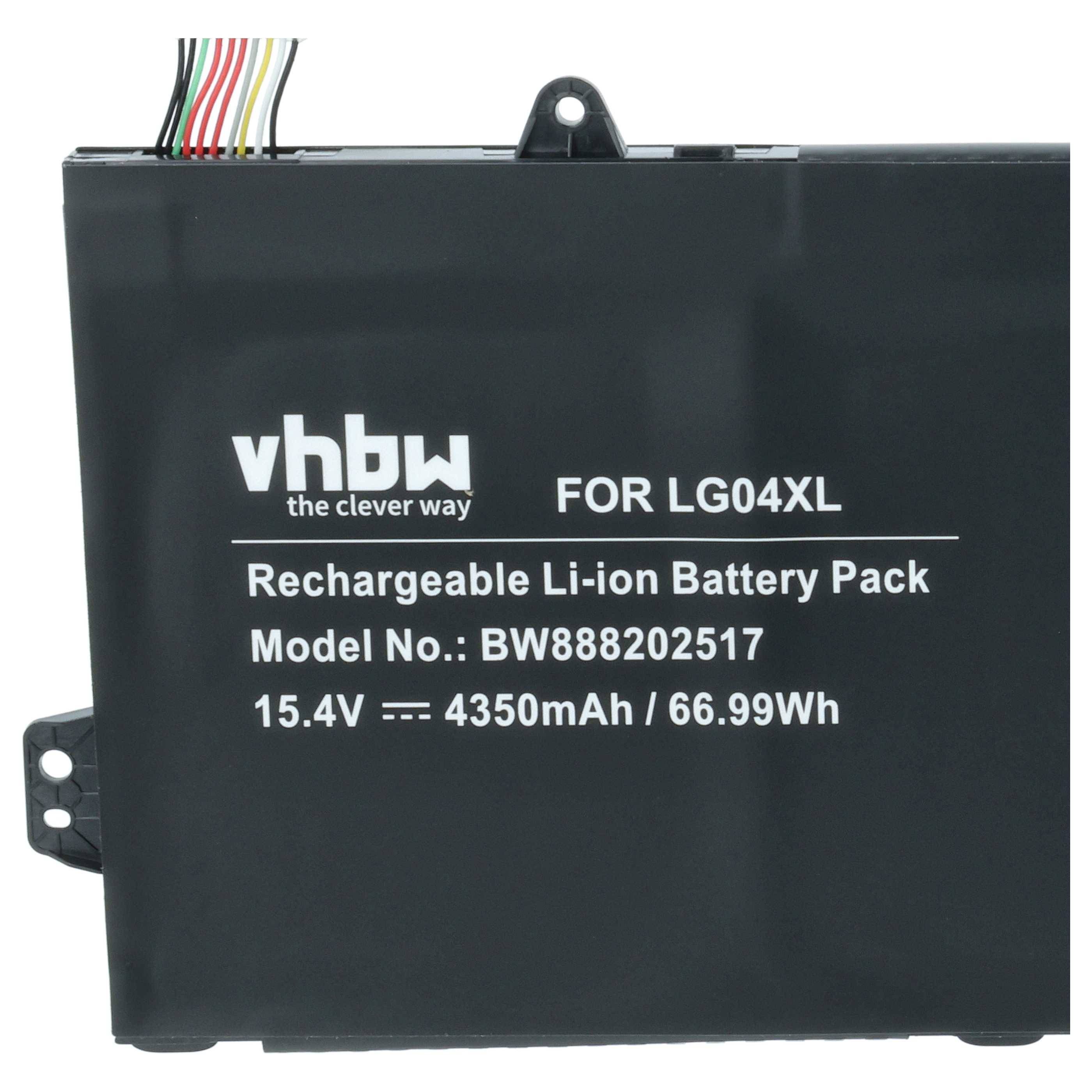 vhbw Akku kompatibel mit HP Pavilion 15-cs2501na, 15-cs2501sa, 15-cs2090TX, 15-cs3000na Notebook (4350 mAh, 15,4 V, Li-Polymer)