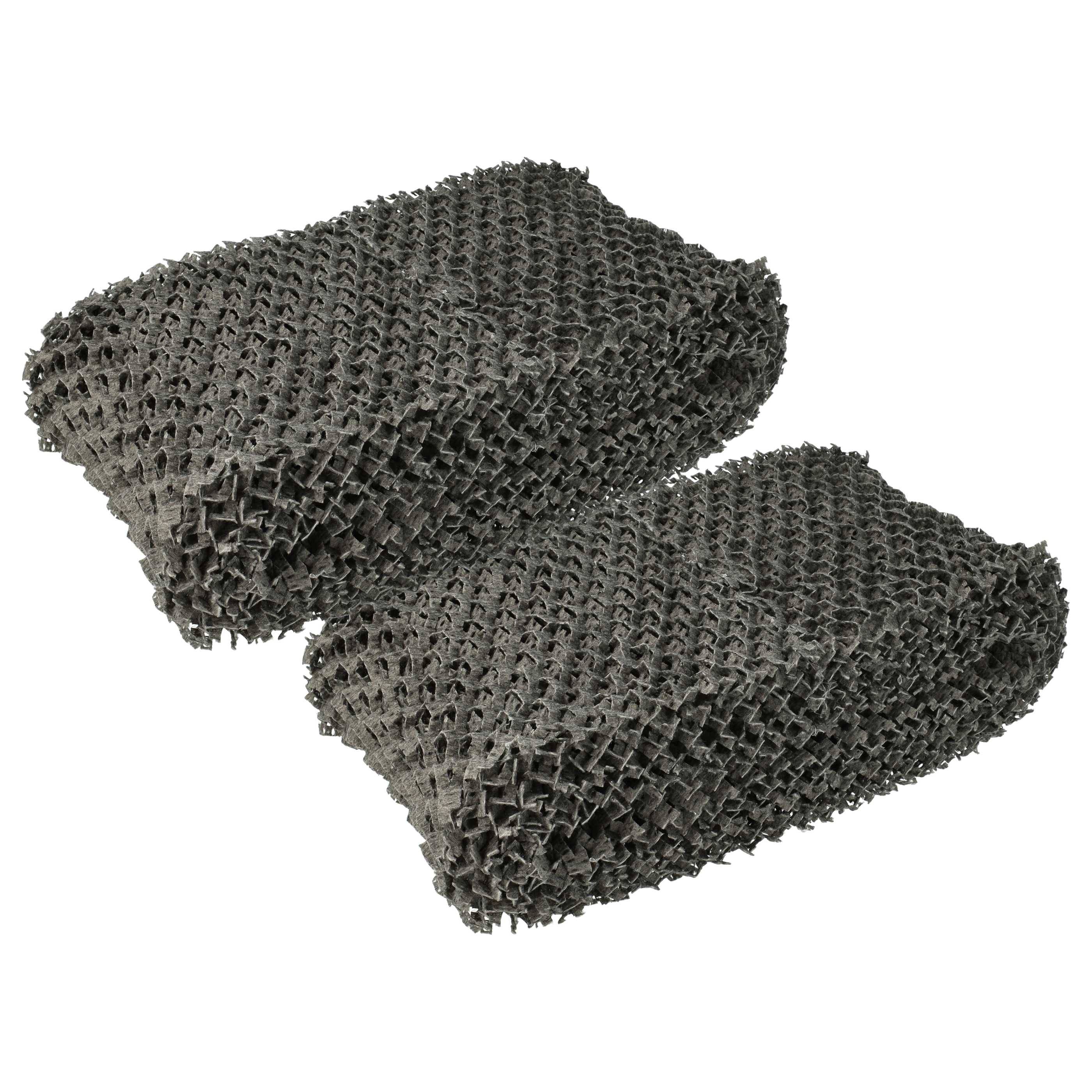 vhbw 2x Filter kompatibel mit Philips HU4813, HU4816, HU4813/10, HU4816/10, HU4814/10 Luftbefeuchter - Luftfilter, Vliesfilter, Grau