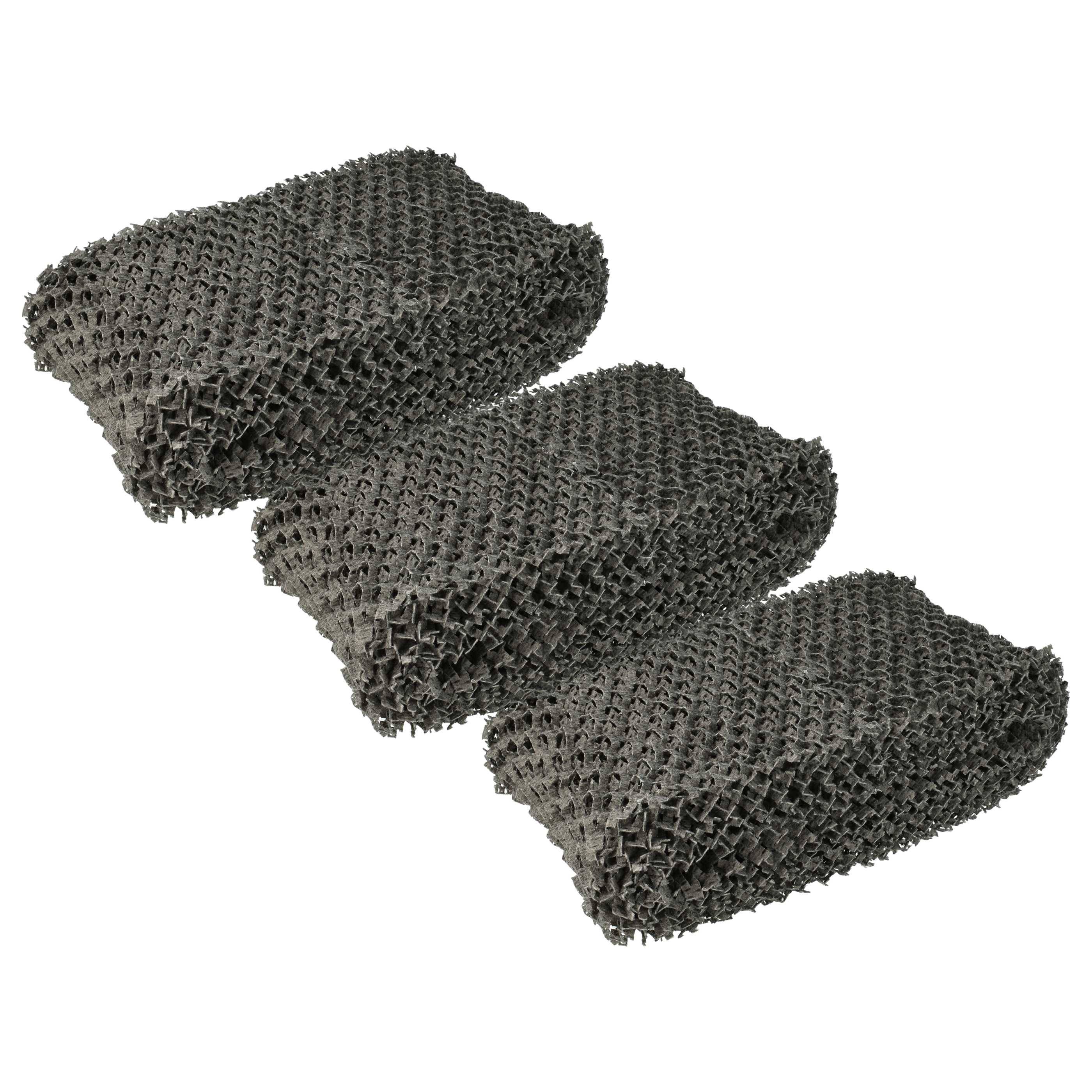 vhbw 3x Filter kompatibel mit Philips HU4811, HU4803, HU4803/01, HU4801, HU4801/01 Luftbefeuchter - Luftfilter, Vliesfilter, Grau