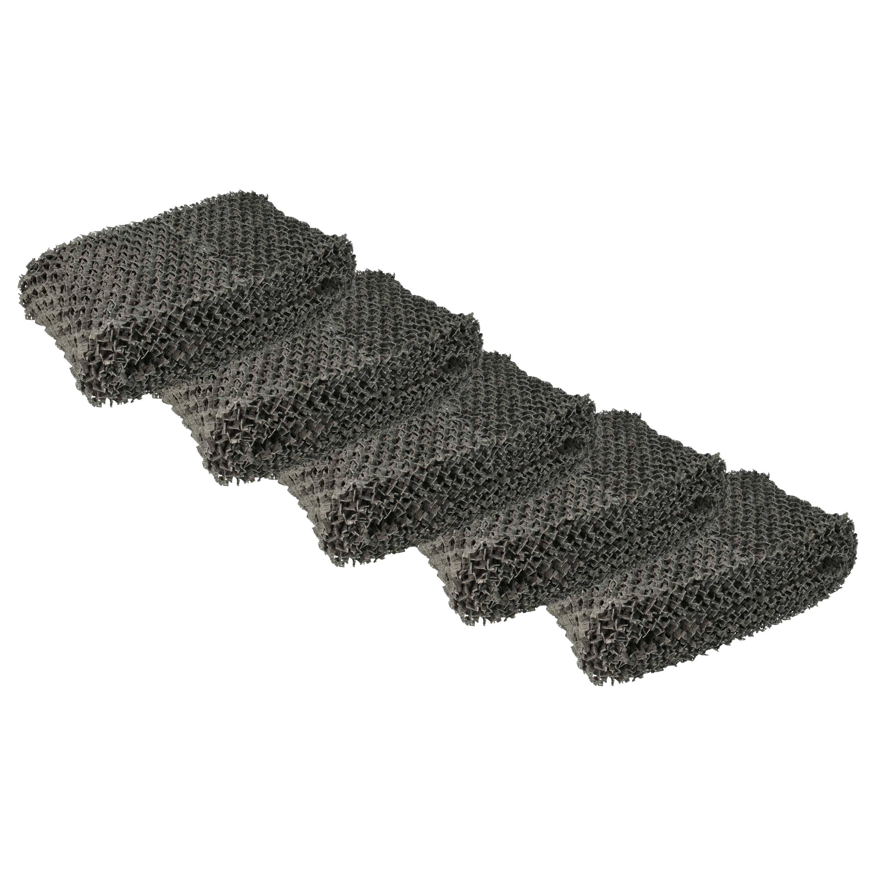 vhbw 5x Filter kompatibel mit Philips HU4811, HU4811/10, HU4803, HU4803/01, HU4801, HU4801/01 Luftbefeuchter - Luftfilter, Vliesfilter, Grau