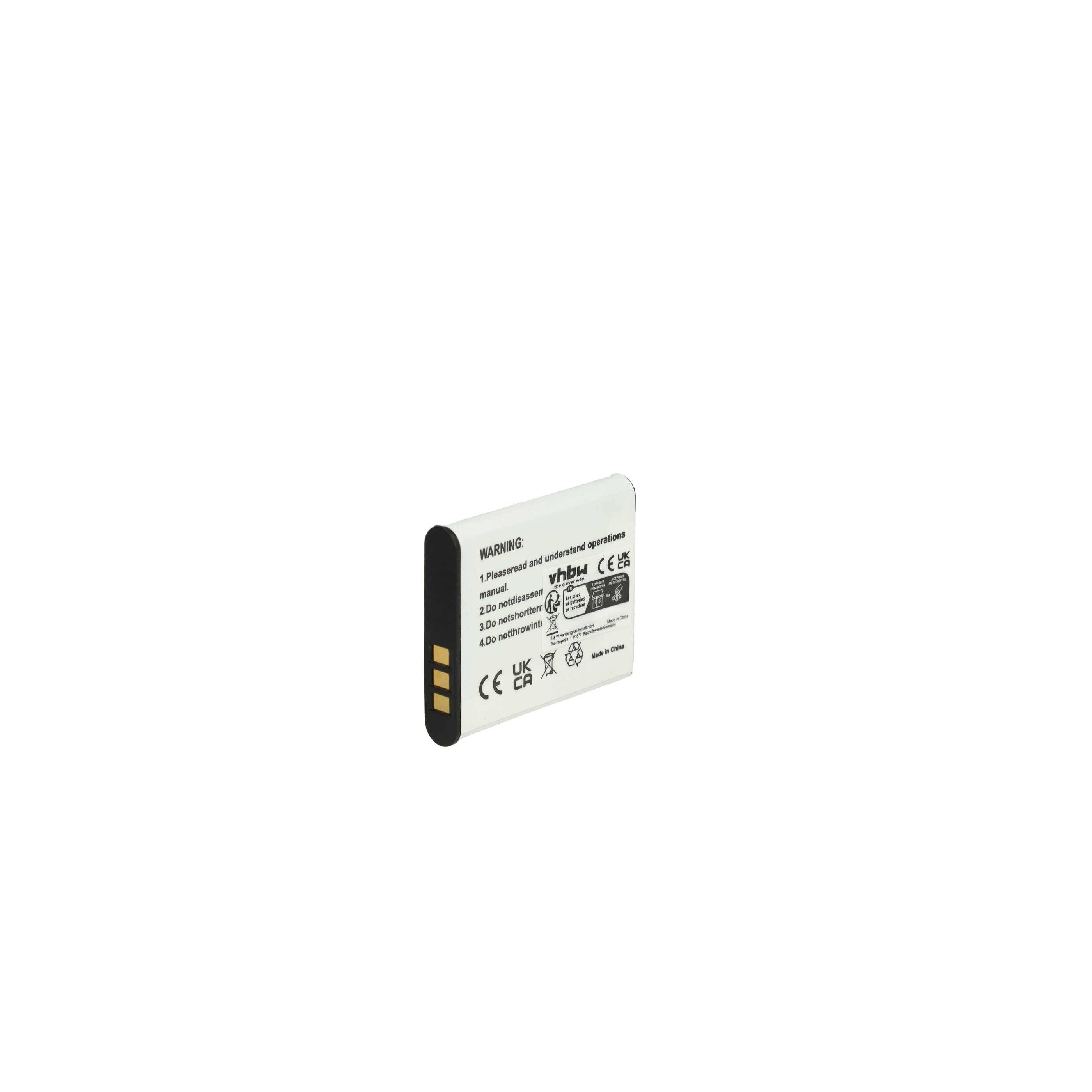 vhbw 3x Akku Ersatz für GE GB-50A | für Kamera (600 mAh, 3,7 V, Li-Ion)