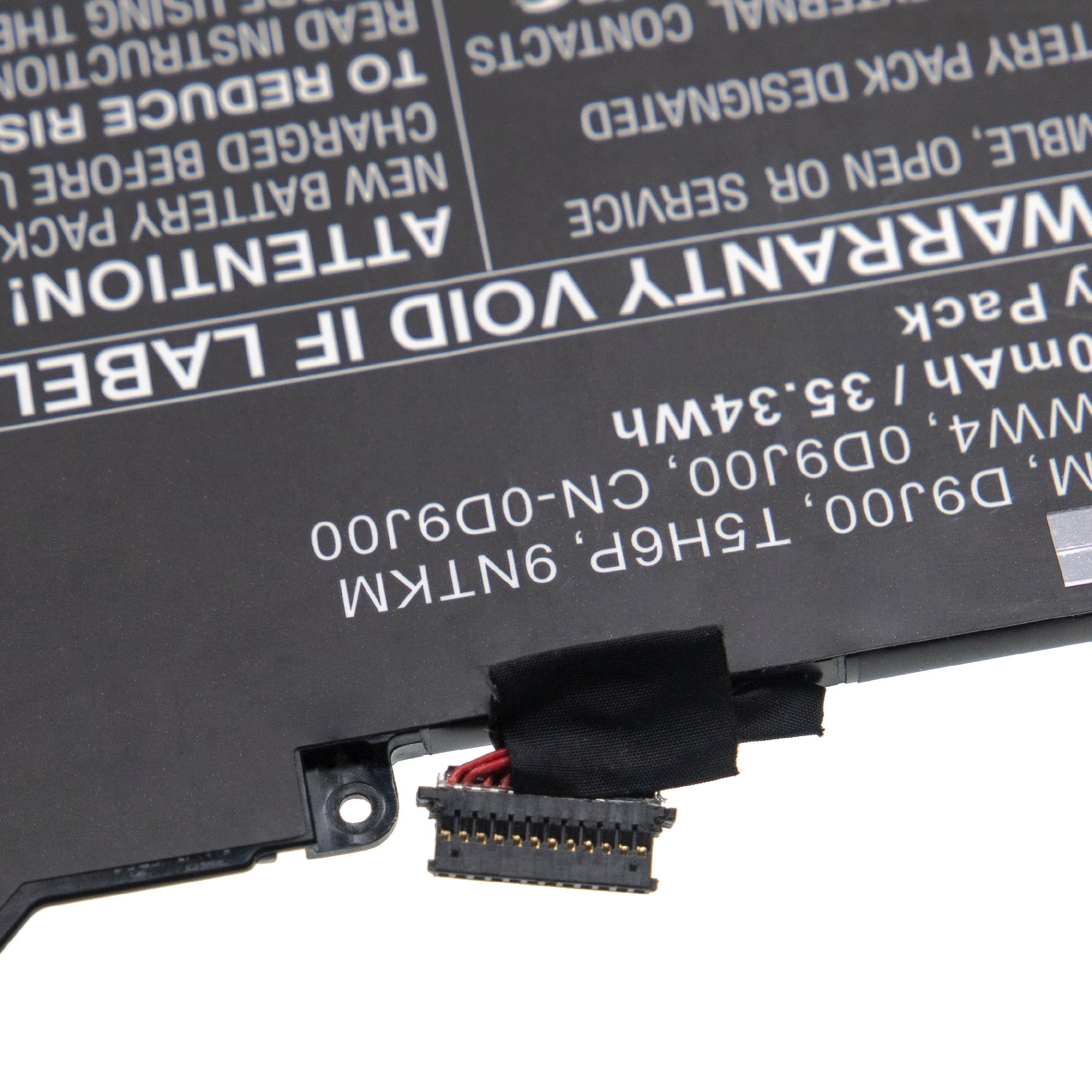 vhbw Akku kompatibel mit Dell Latitude 7200 2-in-1, 12 7200, 5295 2-in-1 Notebook (4650 mAh, 7,6 V, Li-Polymer)
