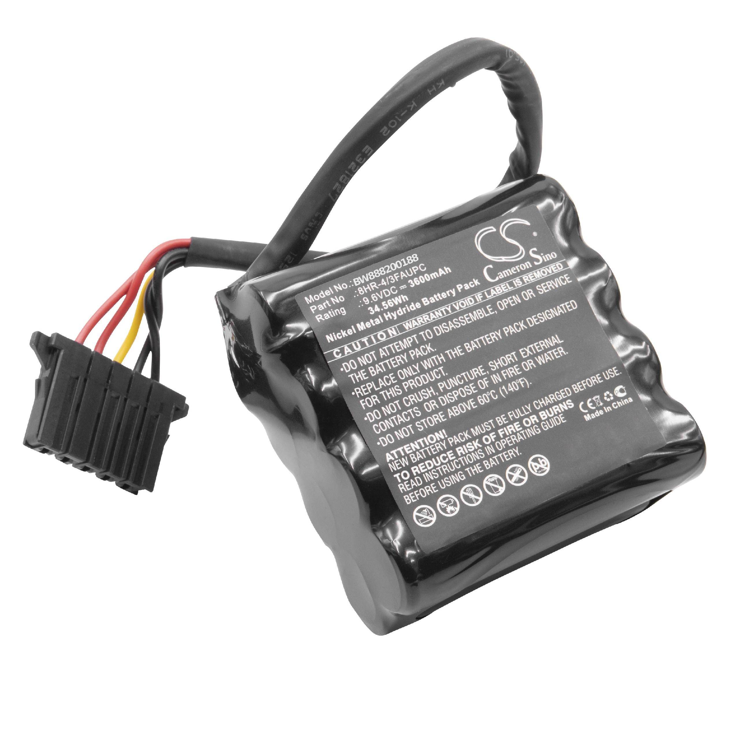 vhbw Akku Ersatz für Okuma 8HR-4/3FAUPC, E5503-07E-001 für CNC System, CNC Maschine (3600mAh, 9,6V, NiMH)
