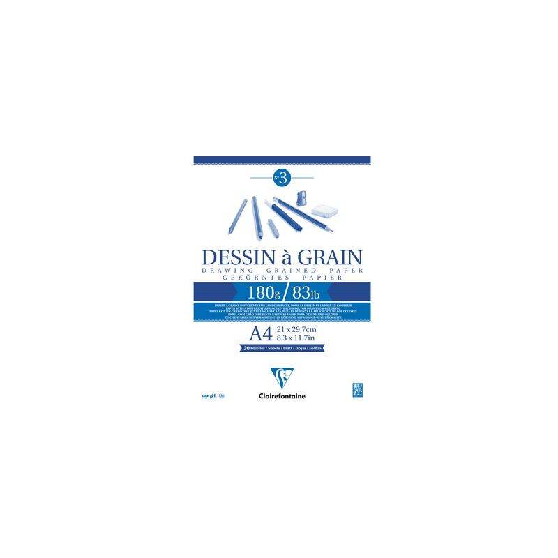 Clairefontaine Zeichenpapierblock "à Grain", DIN A4