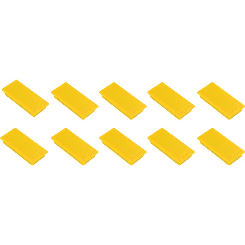 FRANKEN Haftmagnet, Haftkraft: 1,0 kg, 50 x 23 mm, gelb