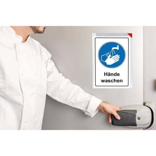 Sichtrahmen Kang easy clic SubZero A4 selbstklebend Magnetverschluss VE=50 Stück