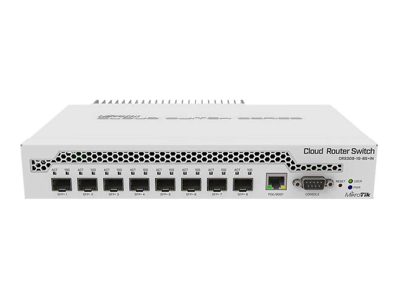 MikroTik CRS309-1G-8S+ - Managed - Gigabit Ethernet (10/100/1000) - Power over E