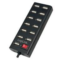 LogiLink USB 2.0 Hub 13-Port with On/Off Switch