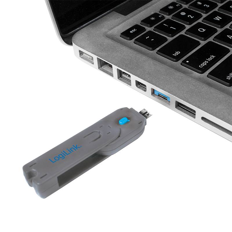 LogiLink - USB-Portblocker - Blau