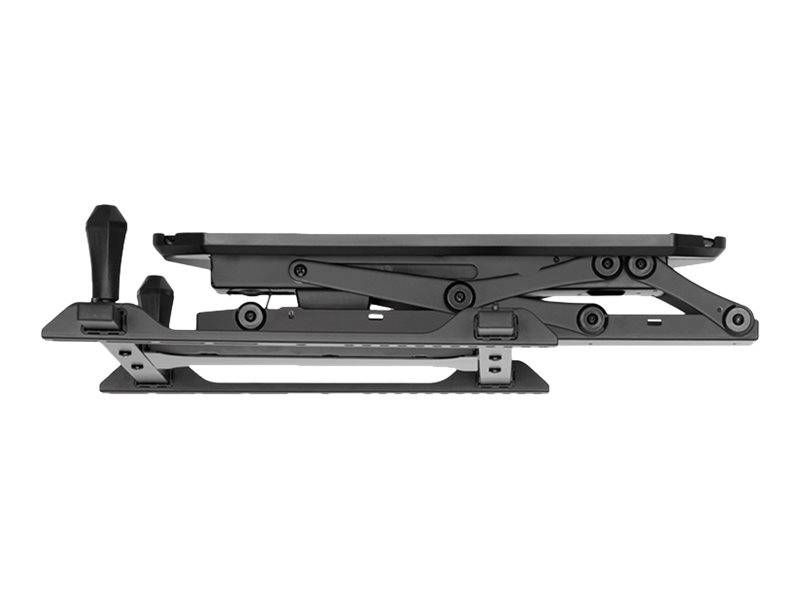 LogiLink Electric Fold-Down TV Ceiling Mount with Remote - Klammer - motorisiert - für LCD-TV / gekrümmter LCD-TV - Kunststoff, Stahl - Schwarz - Bi