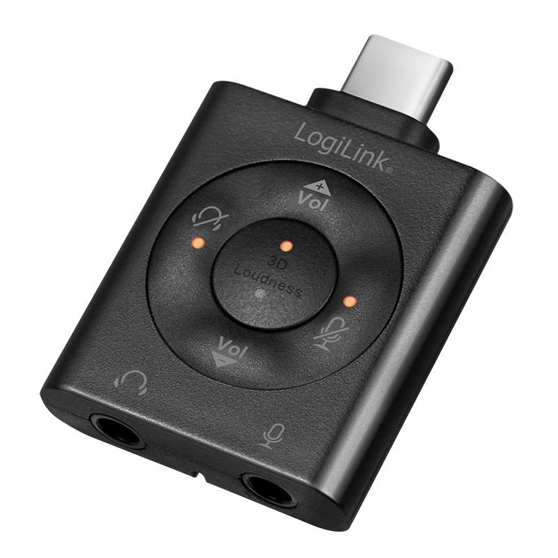LogiLink USB-C HiFi DAC with EQ and 3D Mode - Soundkarte