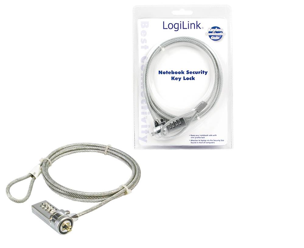 LogiLink - Sicherheitskabelschloss - 1.5 m