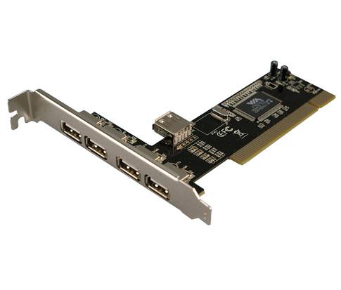 LogiLink PCI Card USB 2.0 4+1 Port - USB-Adapter